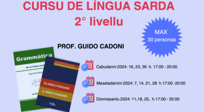 Corso di lingua sarda 2° livello