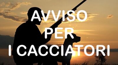 AVVISO PER I CACCIATORI