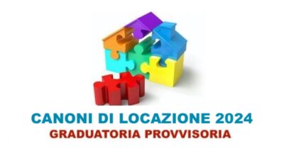 Graduatoria provvisoria Canoni di locazione 2024