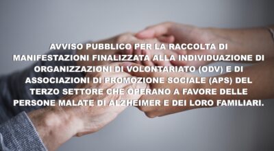 AVVISO PUBBLICO ALZHEIMER